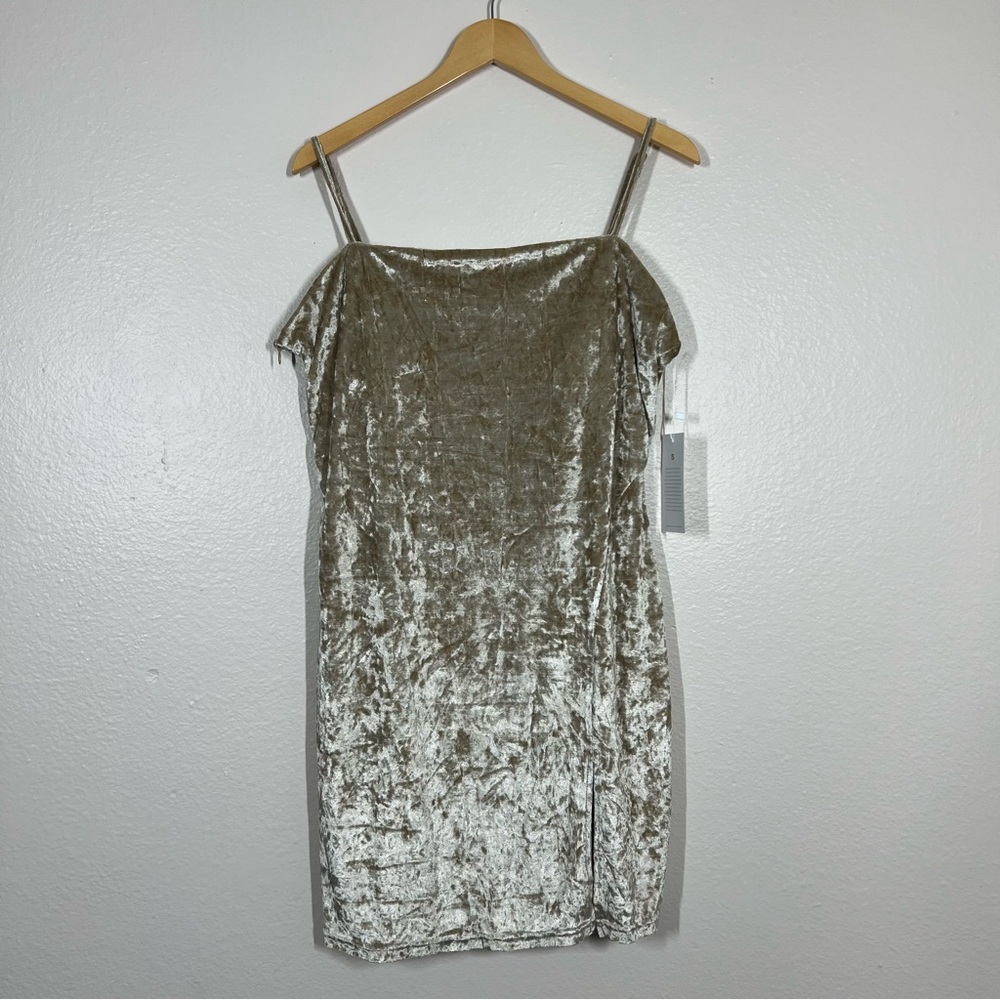 BuffBunny Gold Velvet Mini Dress - Picture 2 of 15
